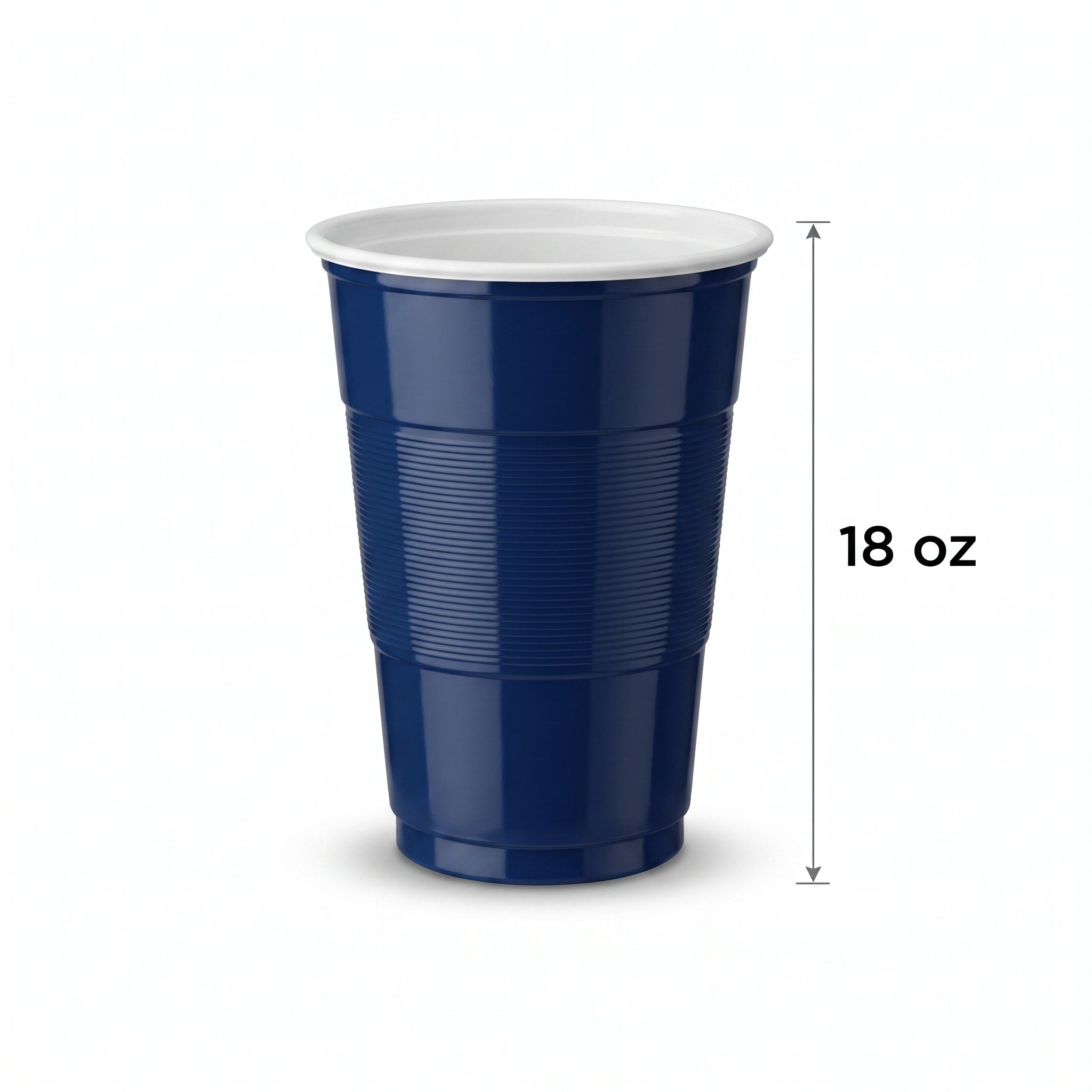 True Navy 18oz Party Pack Plastic Cups - 50 Pack