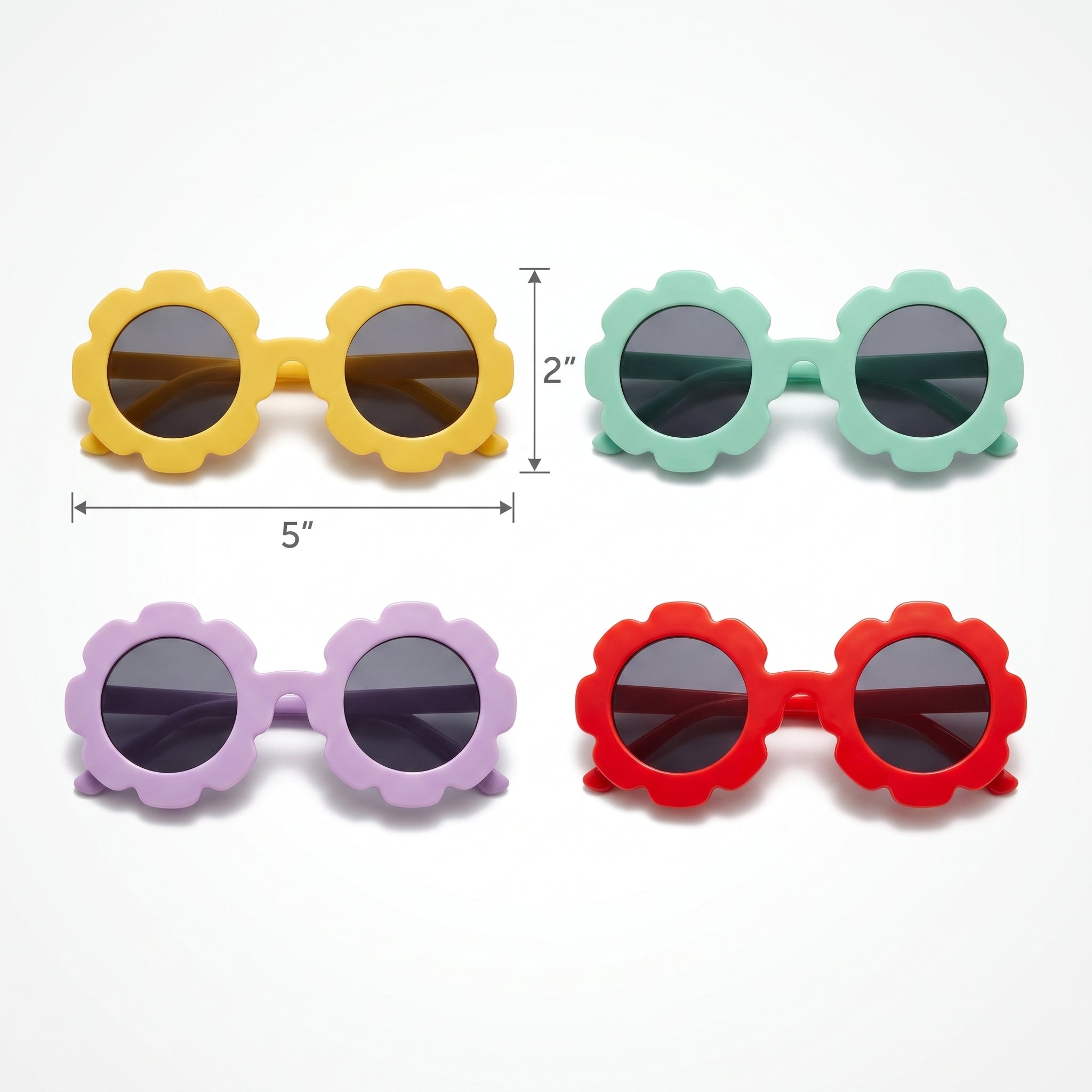 Colorful Flower Sunglasses Party Pack - 24 Ct