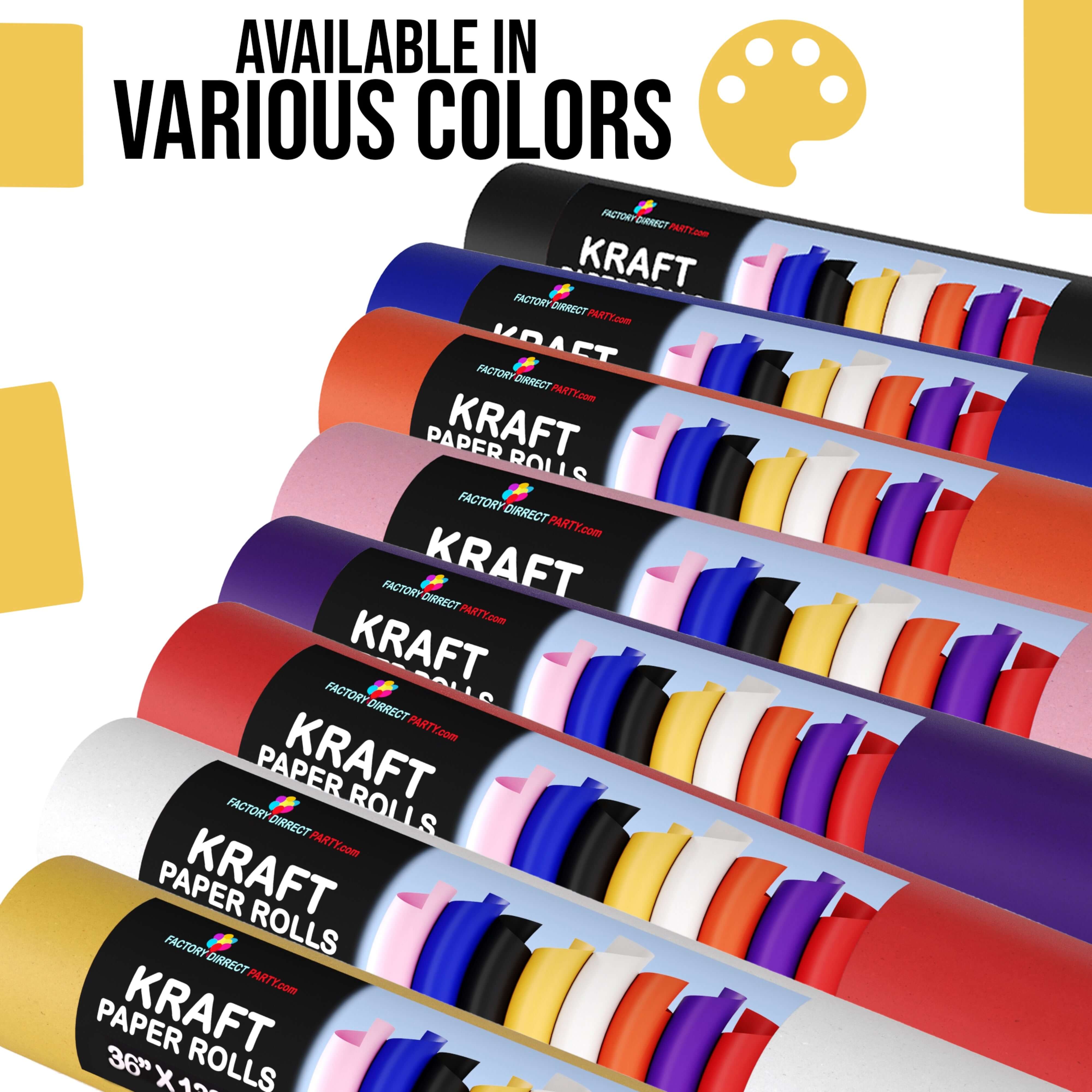 36 x 110' Kraft Paper Roll | Yellow