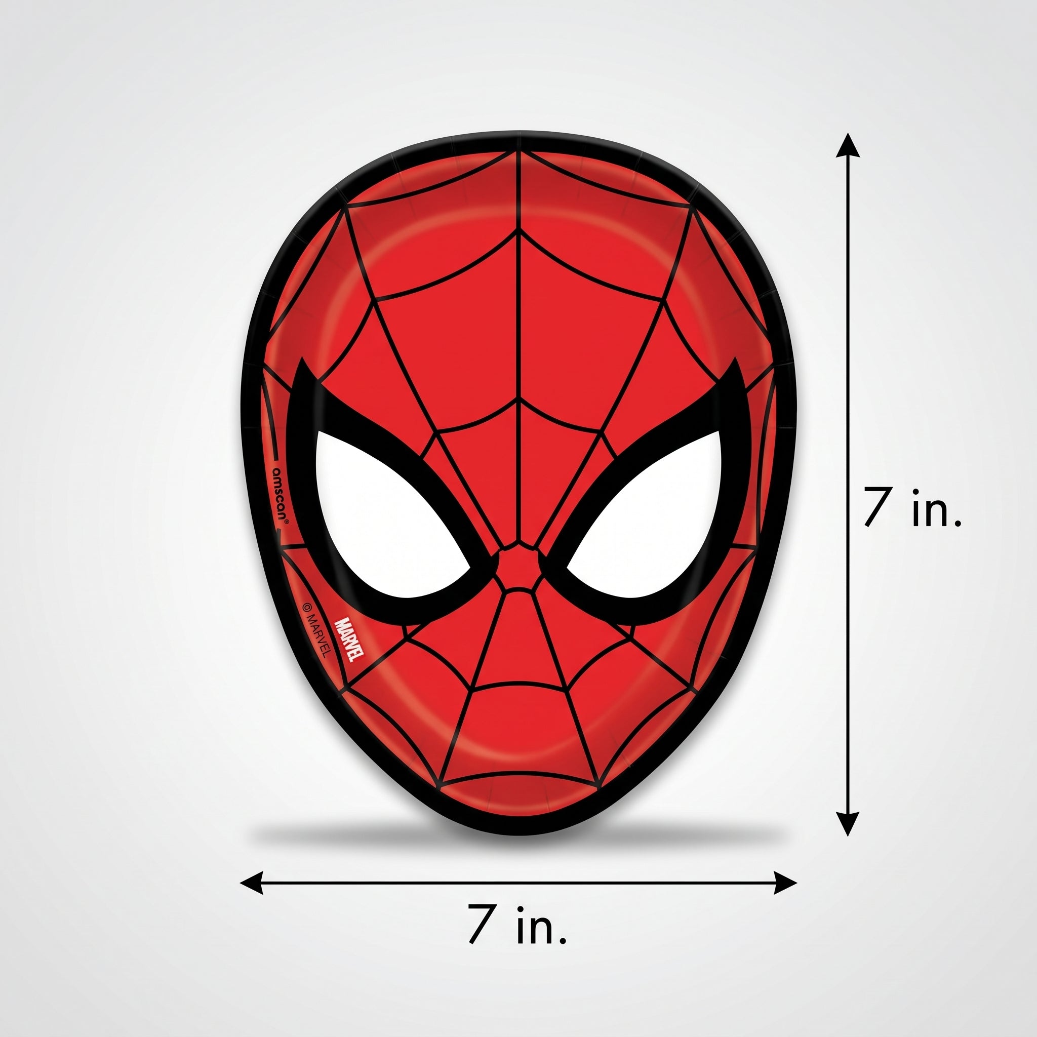 Spider-Man 7" Shaped Paper Plates