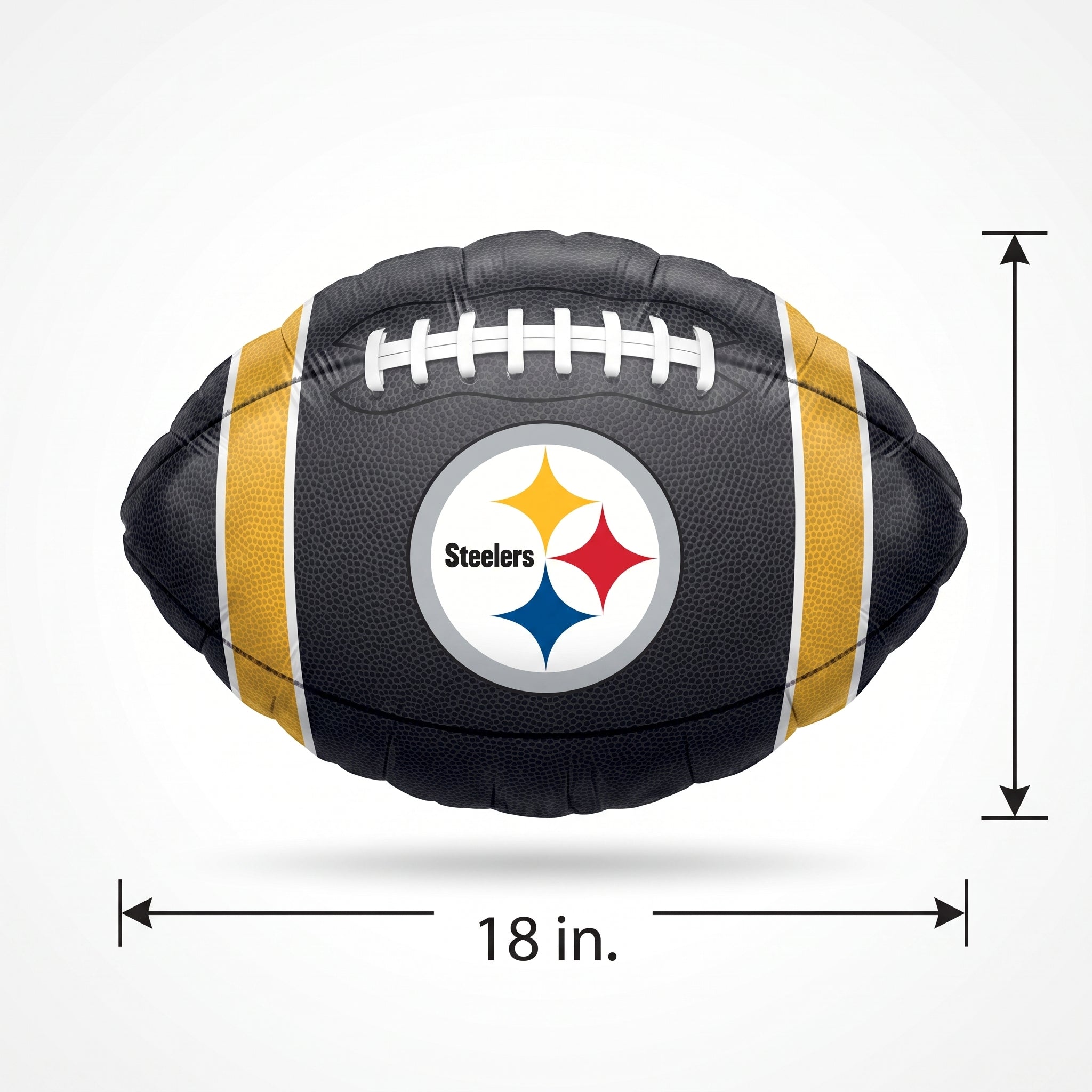 Steelers Football 18" Foil Mylar Balloon