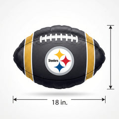 Steelers Football 18" Foil Mylar Balloon
