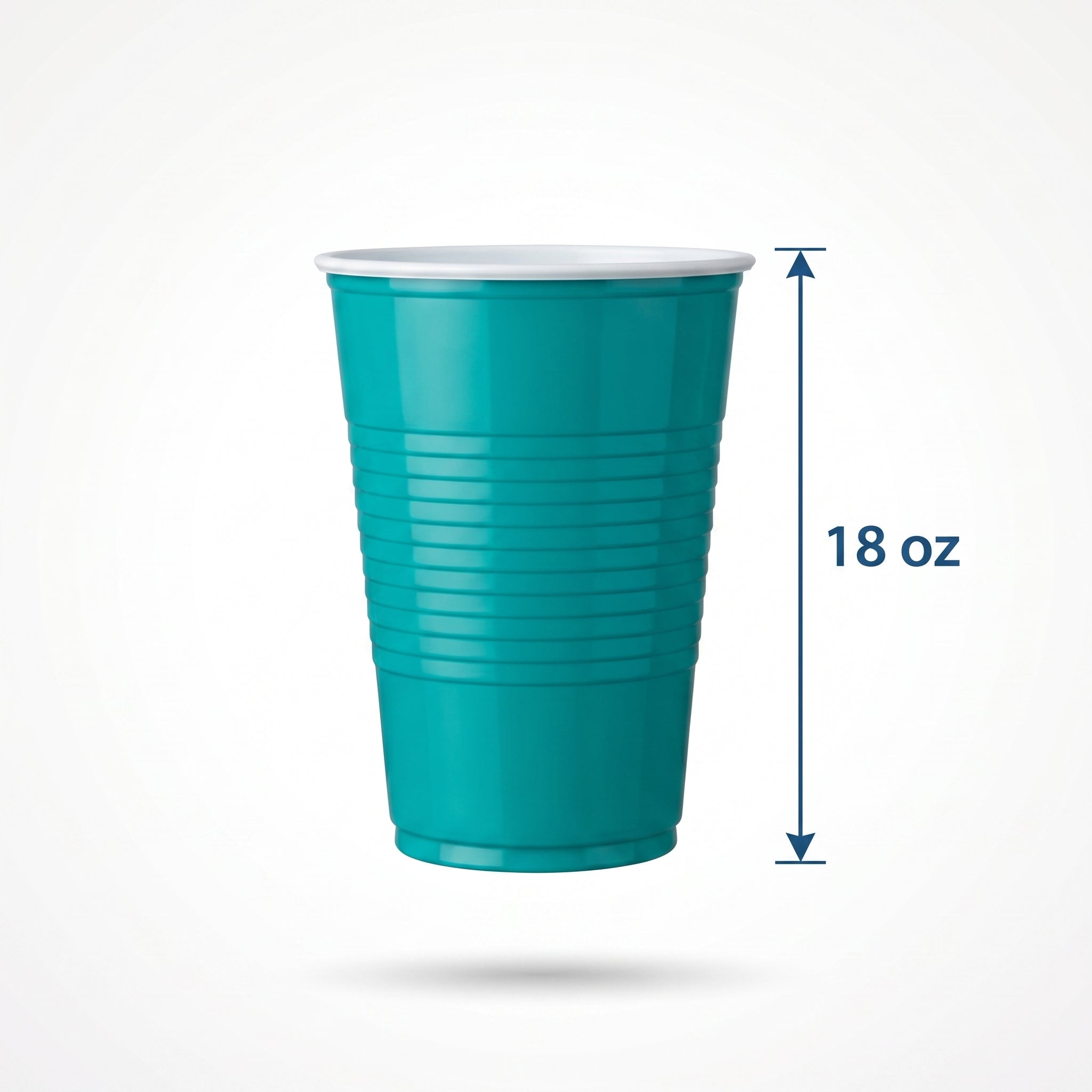 18oz Medium Royal Blue Plastic Cups