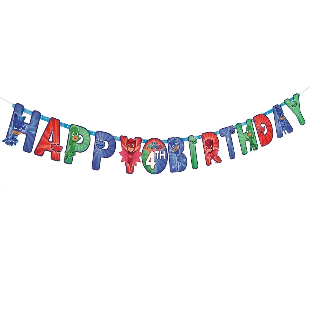 PJ Masks Customizable "Happy Birthday" Jumbo Banner