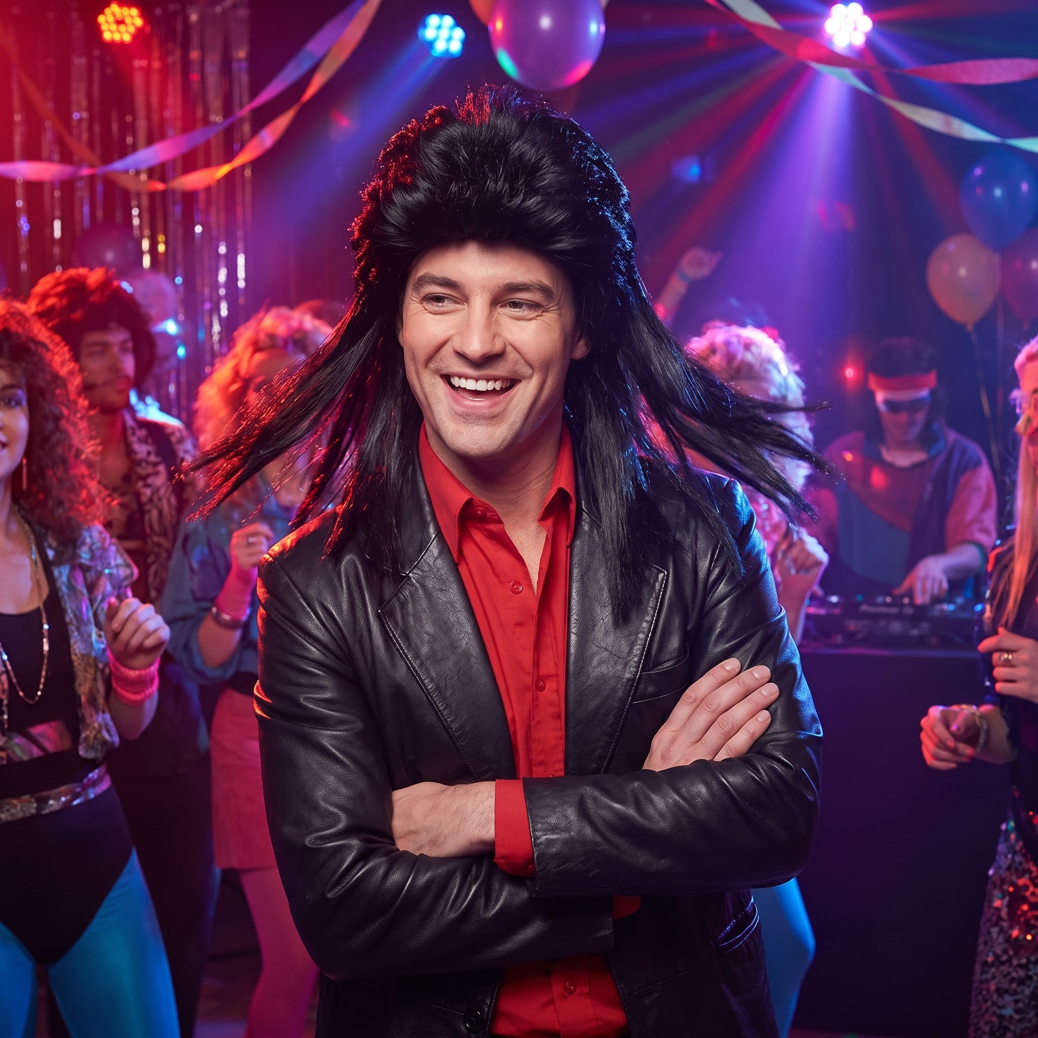 Uncle Popstar Costume Wig