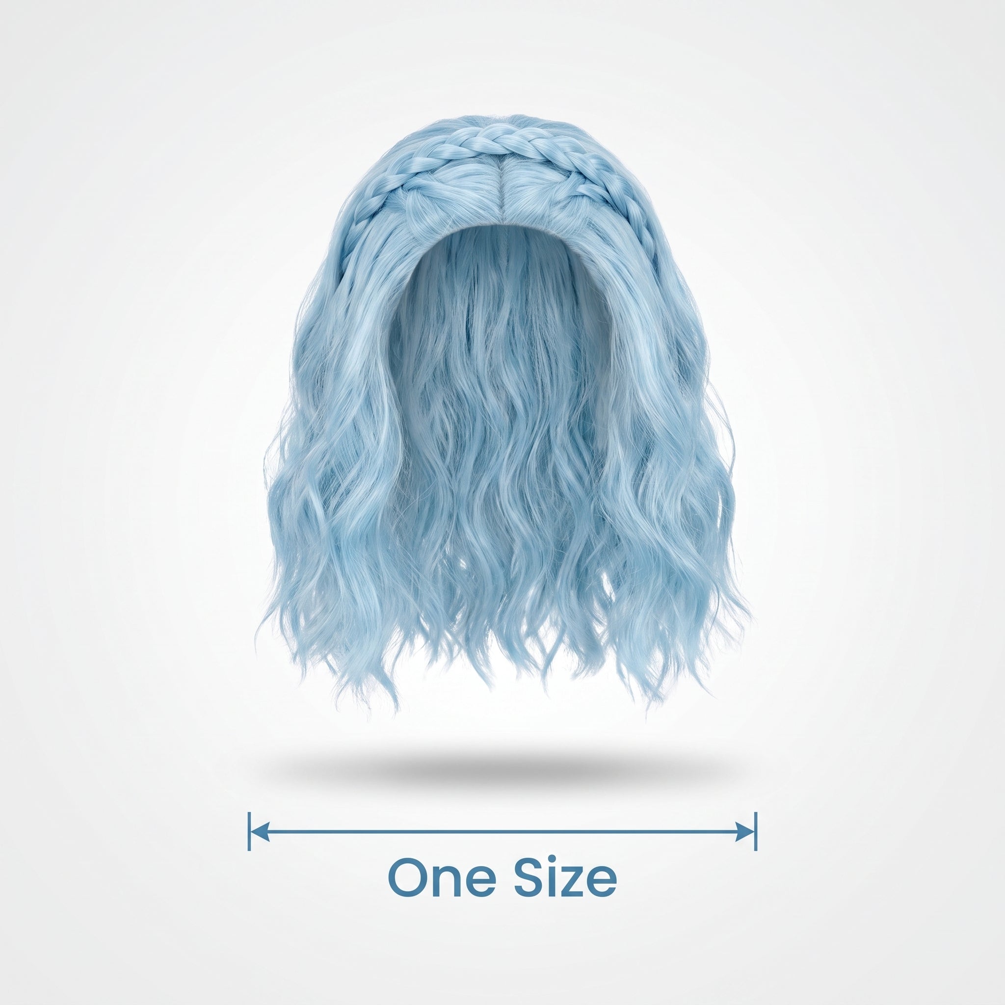 Disney Zombies 3 Addison Alien Blue Wig for Kids - Halloween Costume Accessory