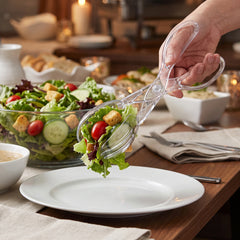 Clear Scissor Tongs - 12" Plastic Serveware