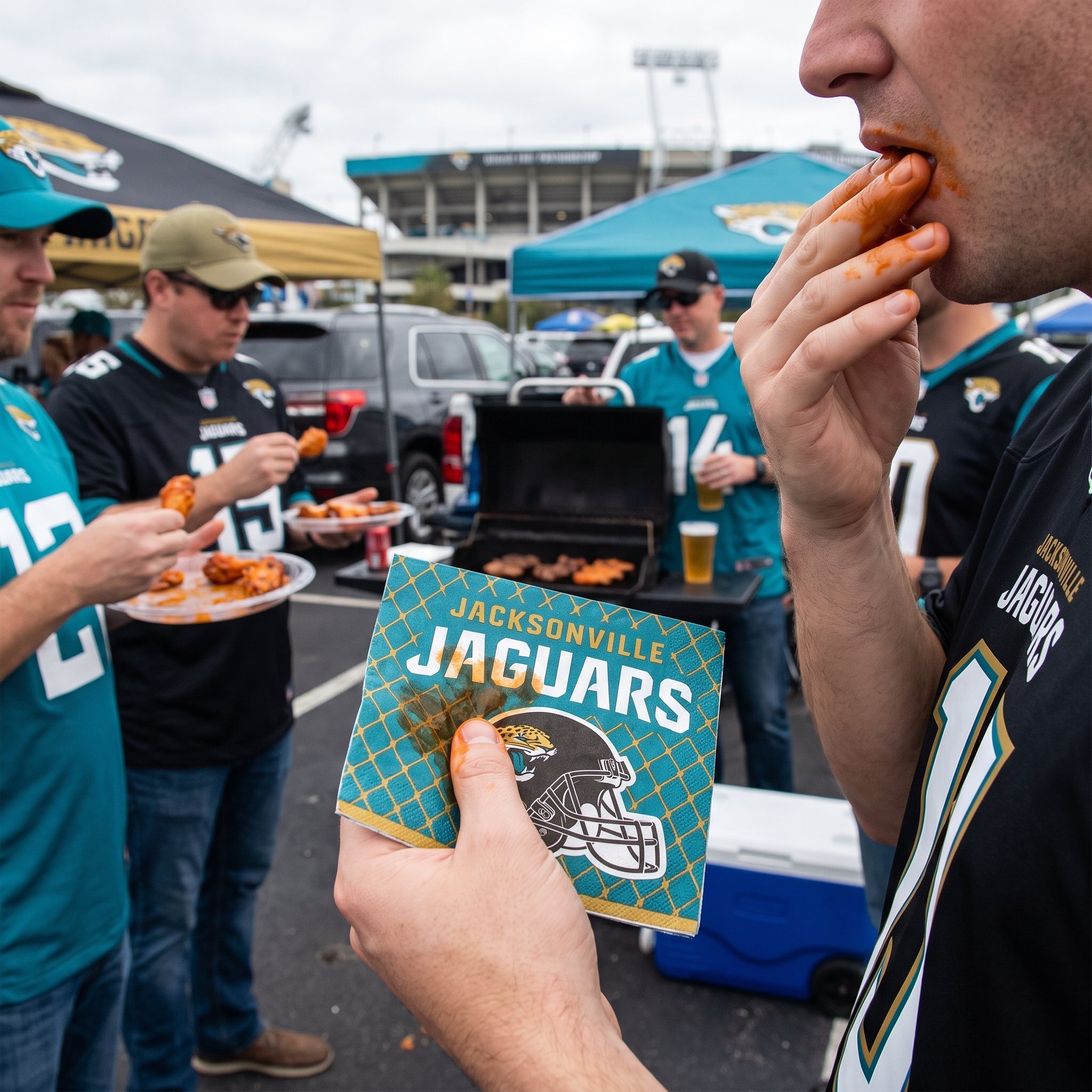 Jacksonville Jaguars NFL Lunch Napkins - 6.5 In. x 6.5 In.