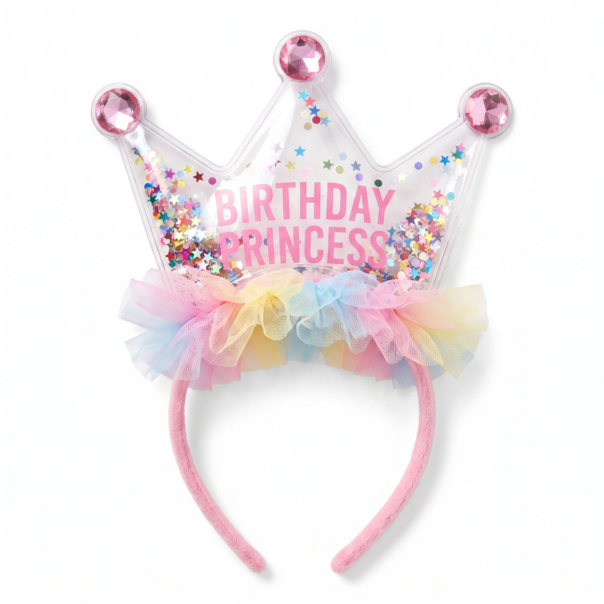 Pastel Party Shaker Birthday Princess Headband