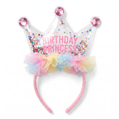 Pastel Party Shaker Birthday Princess Headband