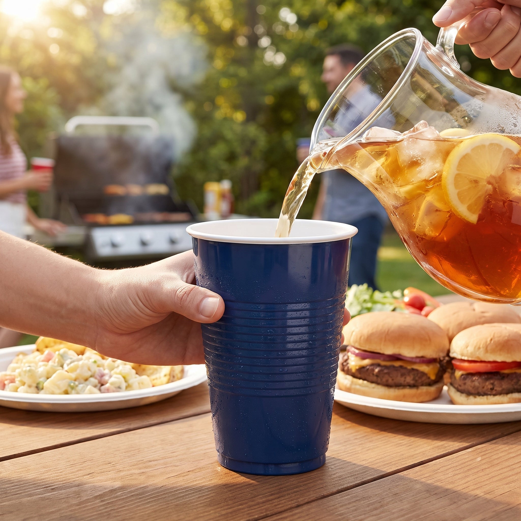 True Navy 18oz Party Pack Plastic Cups - 50 Pack