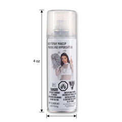Silver Glitter Body Spray Makeup - 4 oz Halloween Costume Accessory