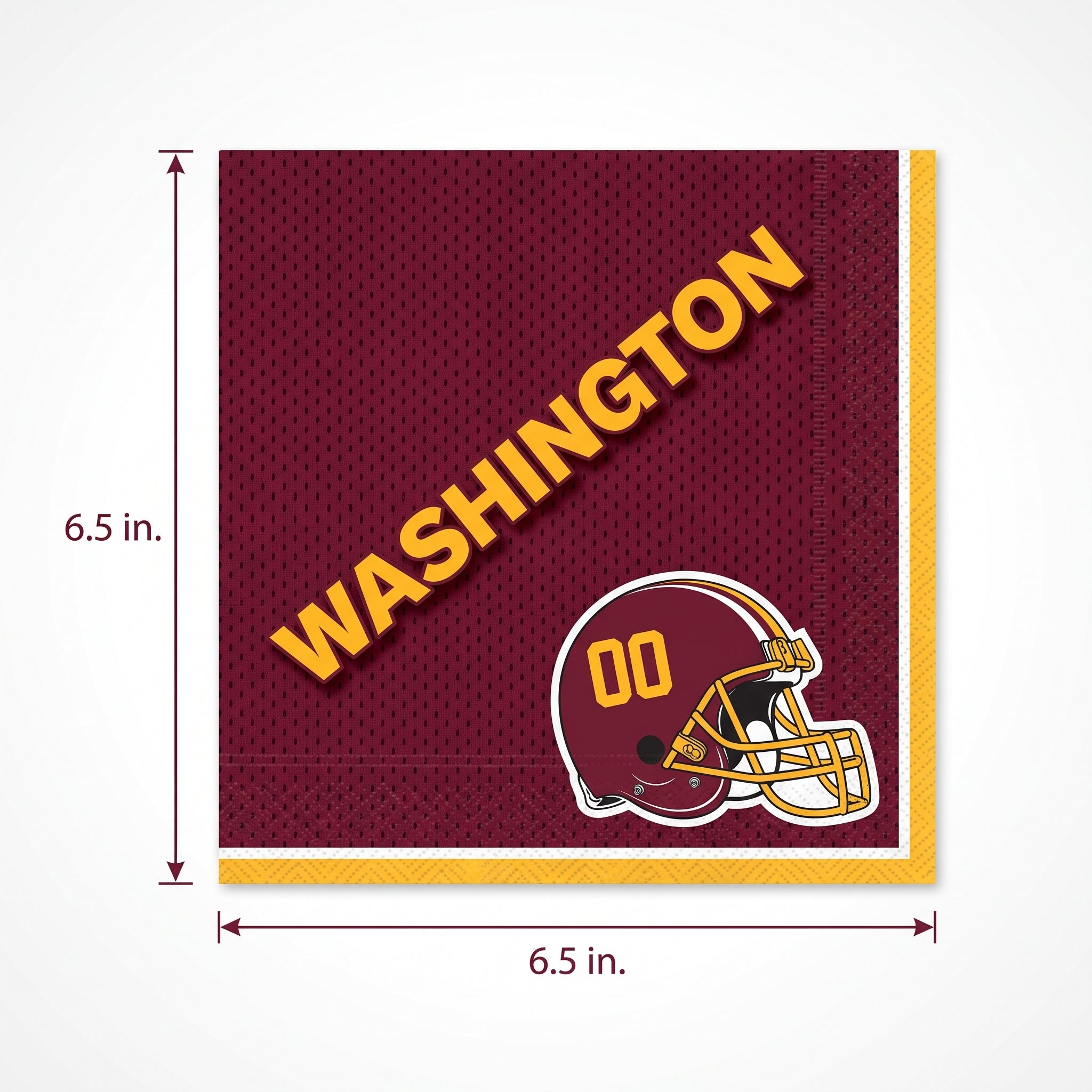 Washington Commanders NFL Luncheon Napkins - 6.5 In. x 6.5 In.