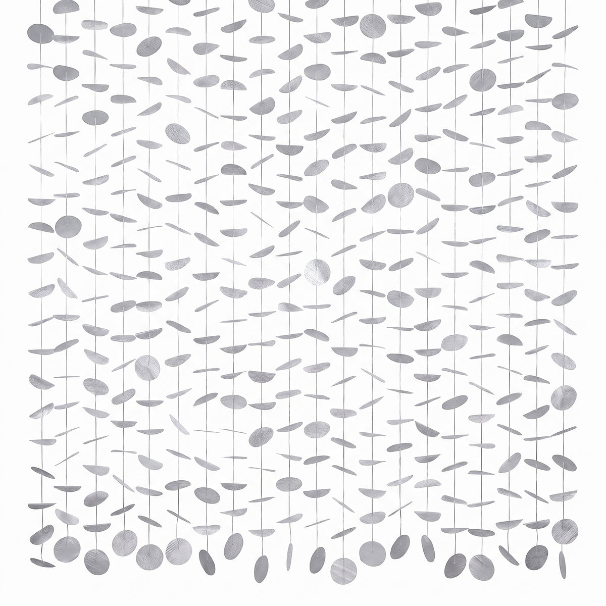 Silver Tissue Circle Backdrop Decoration