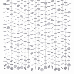 Silver Tissue Circle Backdrop Decoration