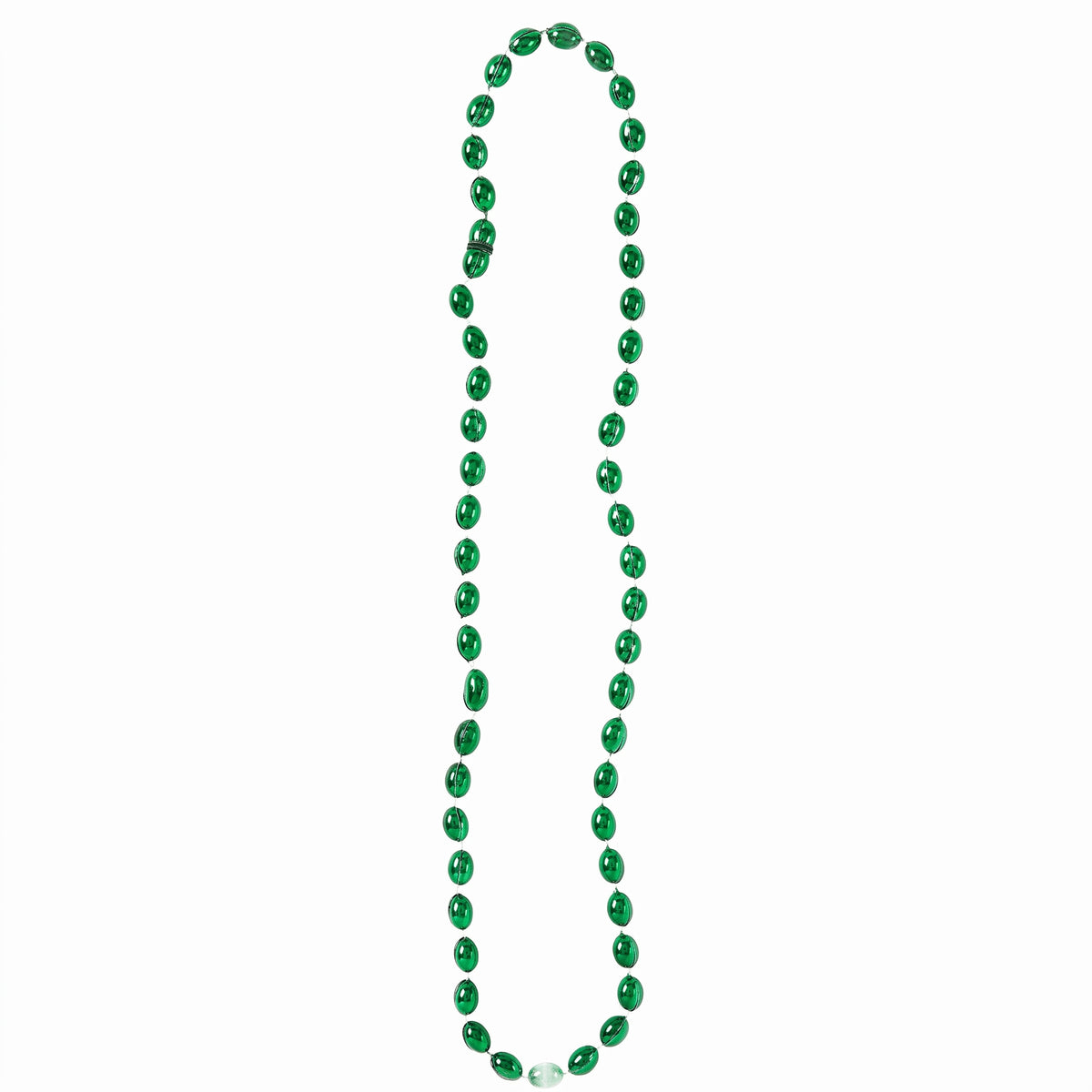 St. Patrick's Day Green Bead Necklaces - 60 Pack
