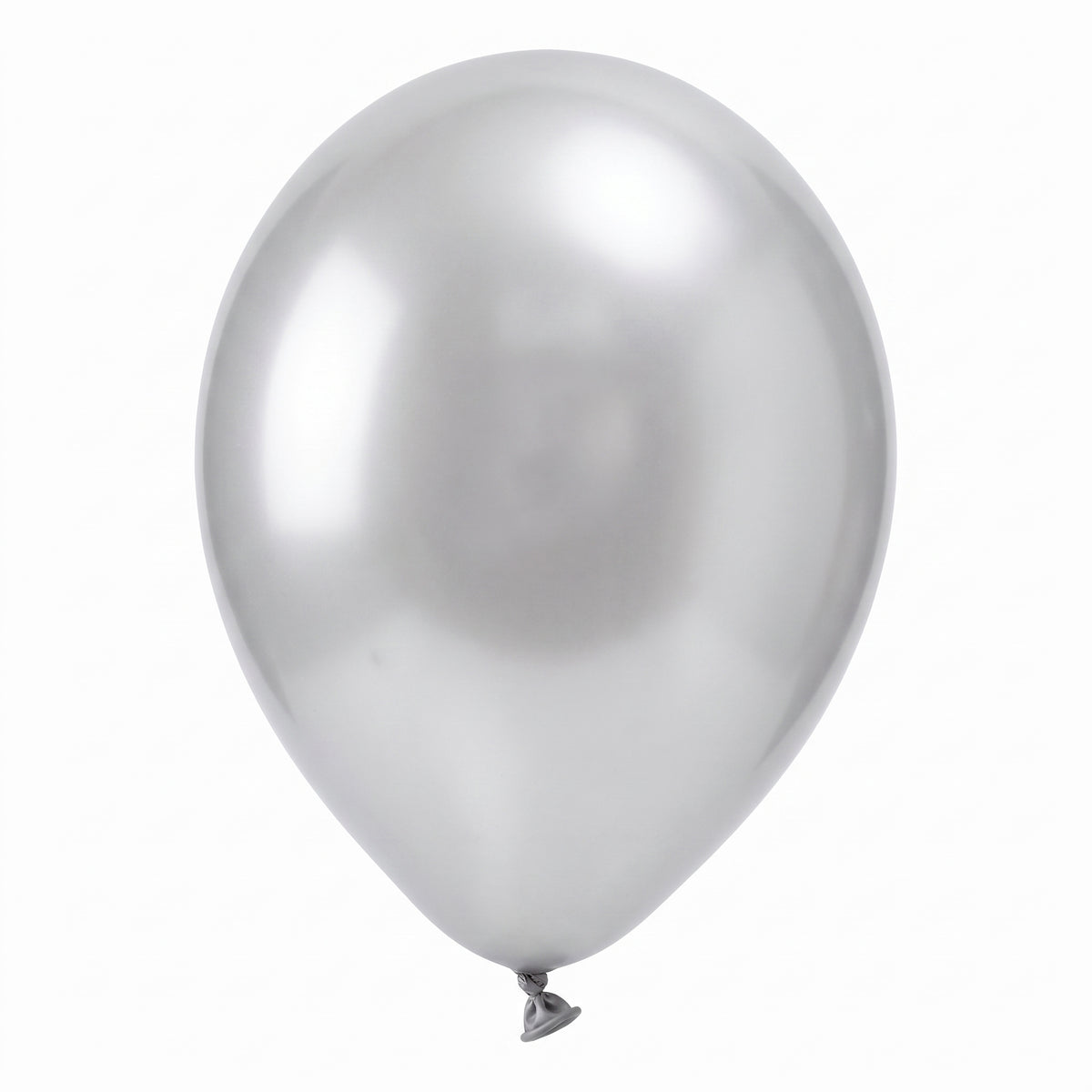Pearl Black Silver Latex Balloon - 12in Bulk