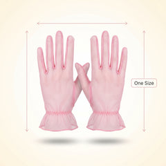 Pink Mesh Halloween Gloves - Adult Costume Accessory