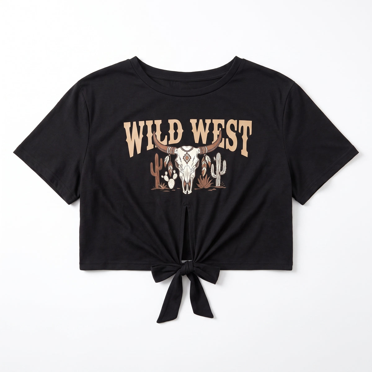Wild West Women's Plus Size Halloween T-Shirt