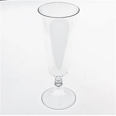 5 Oz. Clear Plastic Flute Glasses | 12 Count