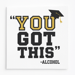 Edgy Grad Beverage Napkins - Graduation Party Essentials