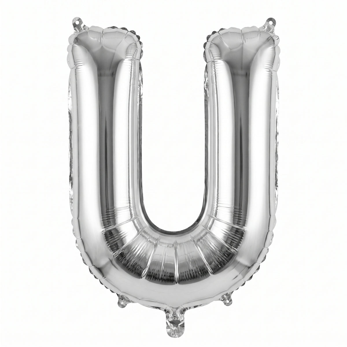 Silver Foil Letter "U" Balloon - Air Filled