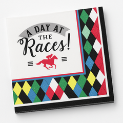 Derby Day Printed Beverage Napkins