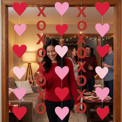 Valentine's Day XOXO Heart Hanging Decorations