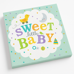 Sweet Little Baby Beverage Napkins