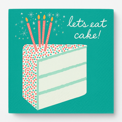Happy Cake Day Birthday Beverage Napkins - 16 Pack, 2-Ply