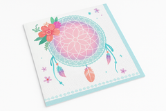 Free Spirit Baby's First Birthday Beverage Napkins