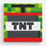 Pixel Party TNT Beverage Napkins - 16-Pack, 5-inch, 2-Ply