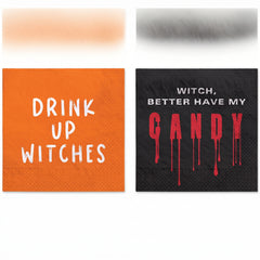 Spooky Fun Beverage Napkin Witch Multipack - 5 In. X 5 In.