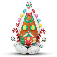 Christmas Gingerbread House AirLoonz Balloon - 51"