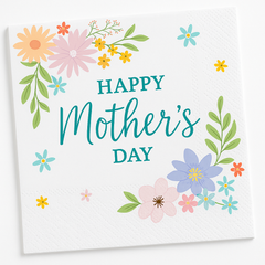 Mother's Day Floral Lunch Napkins, 16-Pack