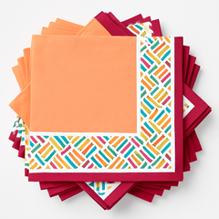 Boho Picnic Summer Lunch Napkins - Printed Ensemble