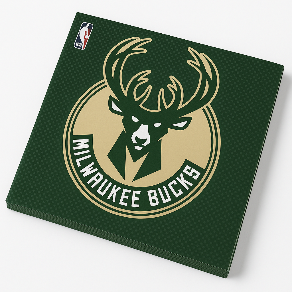 Milwaukee Bucks NBA Luncheon Napkins - Sports Party Essentials
