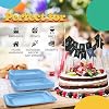 9 In. Light Blue Square Paper Plates - 20 Ct.