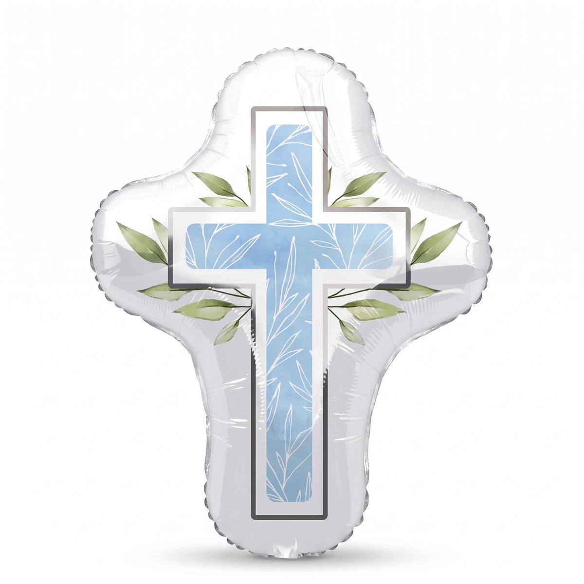 My First Communion Blue Metallic Balloon