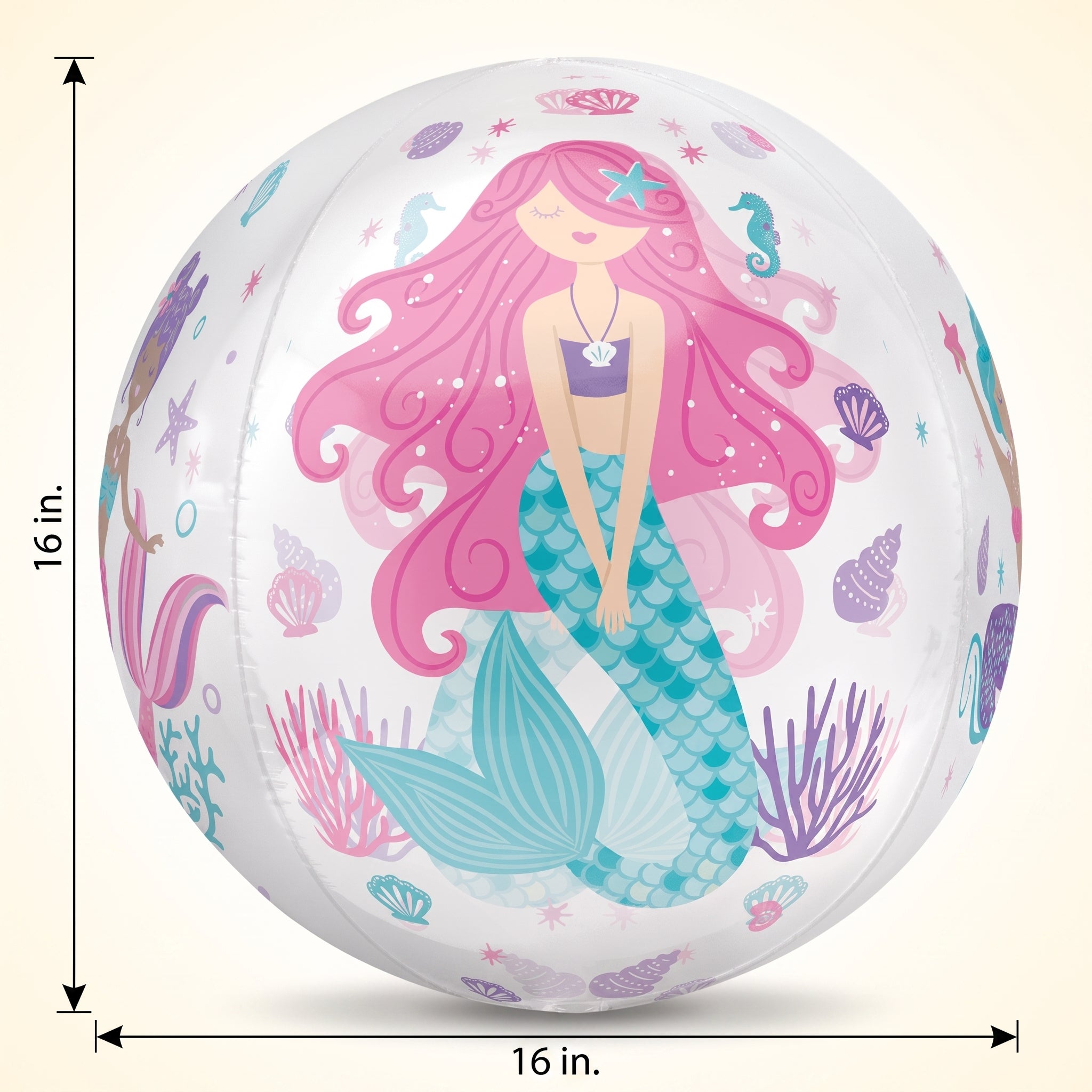 Shimmering Mermaid Orbz Balloon
