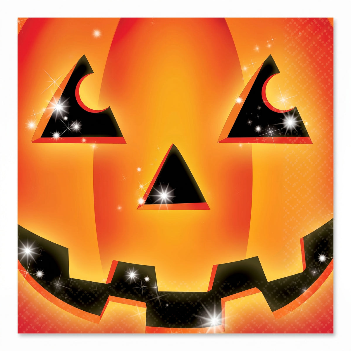 Perfect Pumpkin Halloween Beverage Napkins - 5 In. X 5 In.