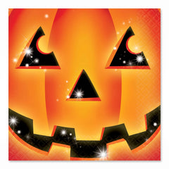 Perfect Pumpkin Halloween Beverage Napkins - 5 In. X 5 In.