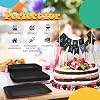9 In. Black Square Paper Plates - 20 Ct.