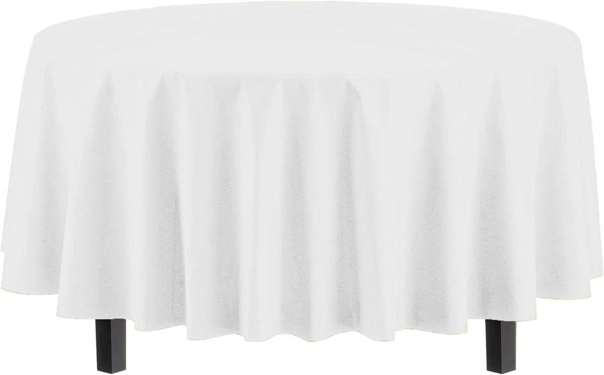 Round White Table Cover