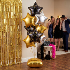 Star Cluster Black Metallic AirLoonz Balloon