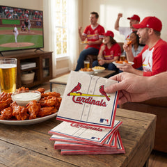 St. Louis Cardinals MLB Luncheon Napkins - 6.5 In. x 6.5 In.