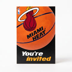 Miami Heat NBA Invitation & Thank You Card Set