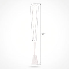White Clacker Necklace - Team Spirit Noisemaker Accessory
