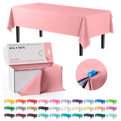 54 In. x 100 Ft. Cut To Size Table Roll  | Pink | Case of 6