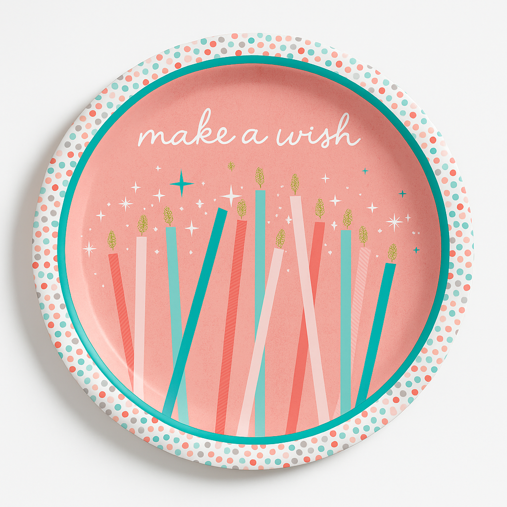 7" Happy Cake Day Paper Plates